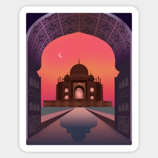 India, Taj Mahal Sticker